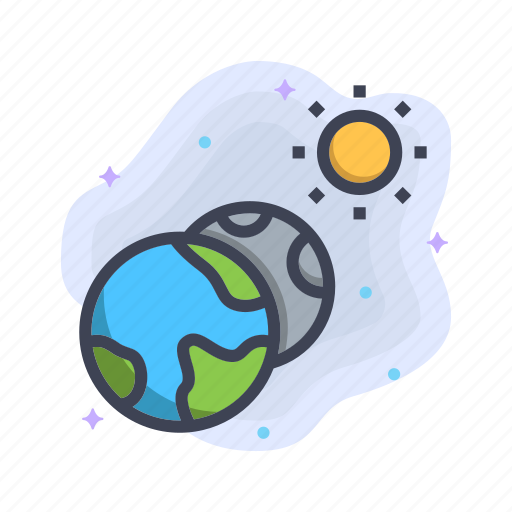 Astronomy, earth, moon, planet, space, sun icon - Download on Iconfinder
