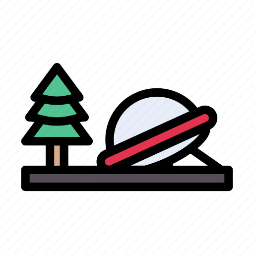 Alienship, crashed, spaceship, tree, ufo icon - Download on Iconfinder