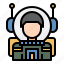 astronaut, cosmonaut, spaceman, space, spacesuit 
