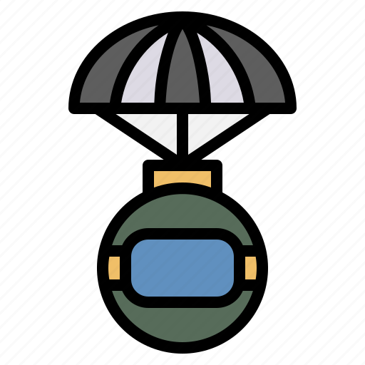Parachute, spacecraft, rocket, security, safety icon - Download on Iconfinder