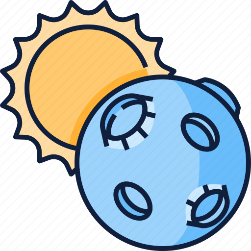 Eclipse, moon, sun, night, weather, forecast, space icon - Download on Iconfinder