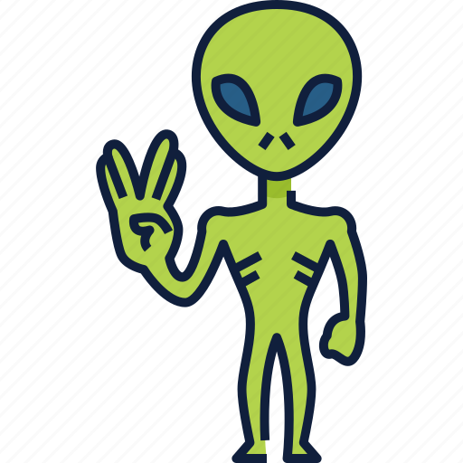 Alien, space, planet, satellite, galaxy, science, ufo icon - Download on Iconfinder