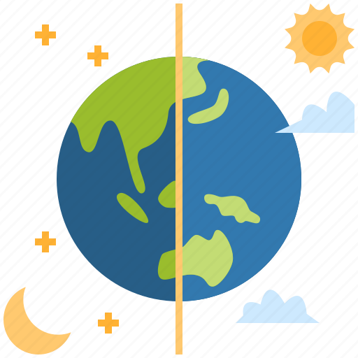 Day, night, day and night, moon, earth, weather, forecast icon - Download on Iconfinder