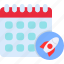 calendar, schedule, event, appointment, date, rocket, startup 
