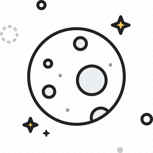 Luna, lunar, moon, planet, space icon - Download on Iconfinder
