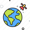 earth, globe, planet, satellite, space
