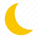 moon, night, forecast, weather, climate, clouds, rain, crescent