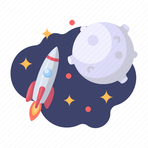 Galaxy, moon, space, rocket, astronomy icon - Download on Iconfinder