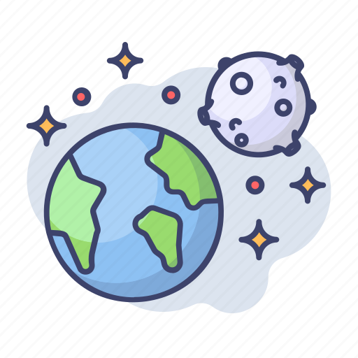 Astronomy, space, earth, galaxy, moon icon - Download on Iconfinder
