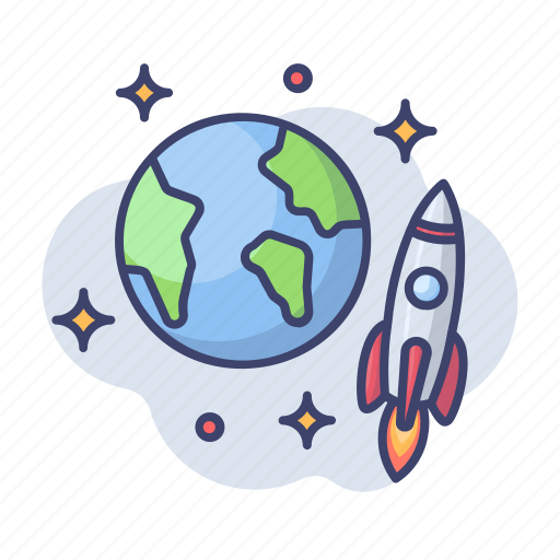 Rocket, astronomy, earth, galaxy, space icon - Download on Iconfinder