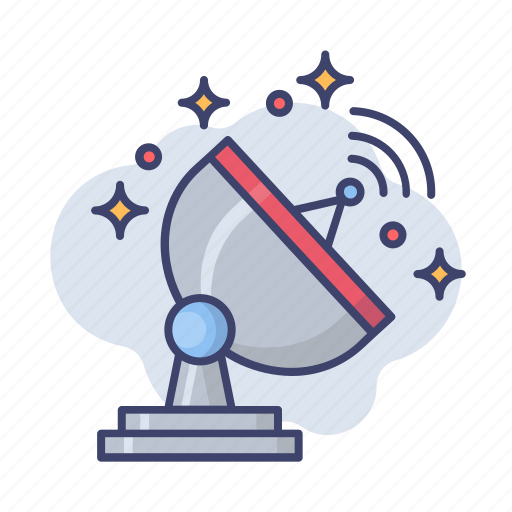 Dish, space, galaxy, astronomy, spaceship, satellite icon - Download on Iconfinder