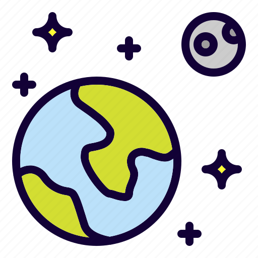 Space, earth, moon, astronomy, galaxy, universe, planet icon - Download on Iconfinder