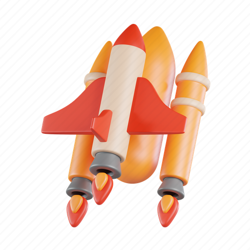 Spaceshuttle, space, science, launch, spacecraft, technology, rocket 3D illustration - Download on Iconfinder