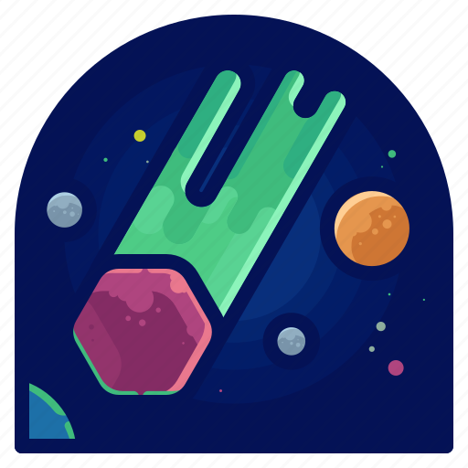 Exploration, meteor, meteorite, space, travel icon - Download on Iconfinder