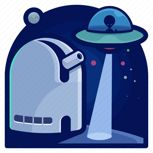 Alien, exploration, space, spaceship, telescope, travel, view icon - Download on Iconfinder