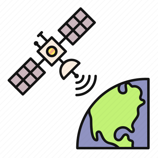 Satellite, earth, communication, technology icon - Download on Iconfinder