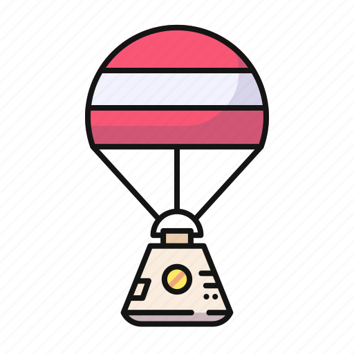 Parachute, space, capsule, spacecraft, transportation icon - Download on Iconfinder