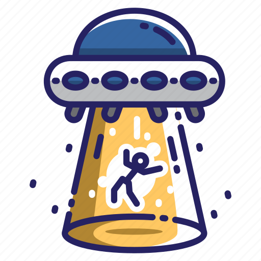 Ufo, spaceship, alien, human, kidnapping icon - Download on Iconfinder