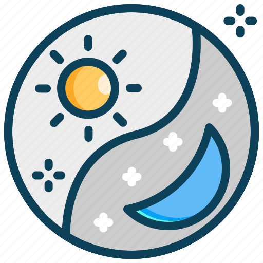 Astronomy, day and night, planet, rotation, space icon - Download on Iconfinder
