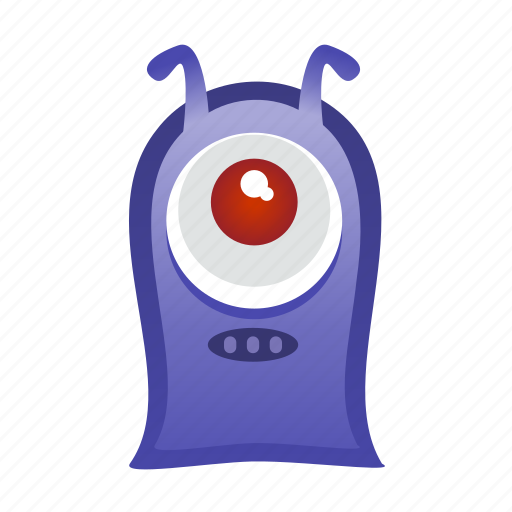Monster, alien, antenna, cute, character icon - Download on Iconfinder