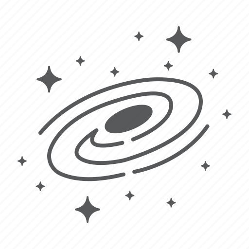 Galaxy, cosmos, milky, way, black, hole, astronomy icon - Download on Iconfinder
