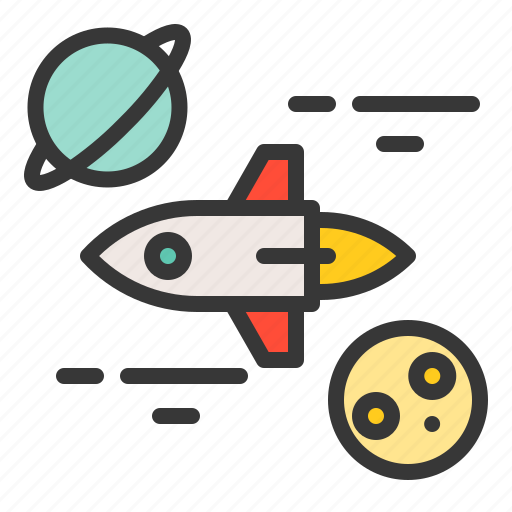 Astronomy, galaxy, planet, rocket, space, spaceship, star icon - Download on Iconfinder