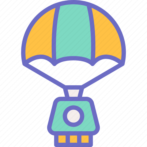 Lunar, module, parachute, spaceship, astronomy icon - Download on Iconfinder