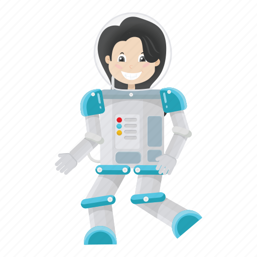 Astronaut, astronomy, girl, kid icon - Download on Iconfinder