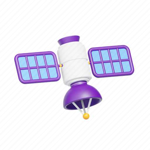 Satellite, space, signal 3D illustration - Download on Iconfinder