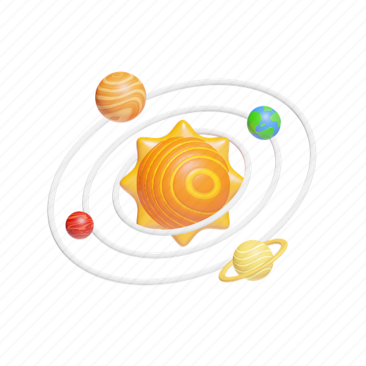 Solar, system, galaxy 3D illustration - Download on Iconfinder