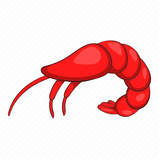 Cartoon, food, gourmet, prawn, sea, seafood, shrimp icon - Download on Iconfinder