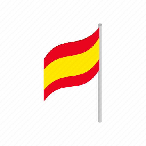 Country, flag, isometric, national, patriotism, spain, spanish icon - Download on Iconfinder