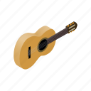 acoustic, classical, guitar, instrument, music, musical, string