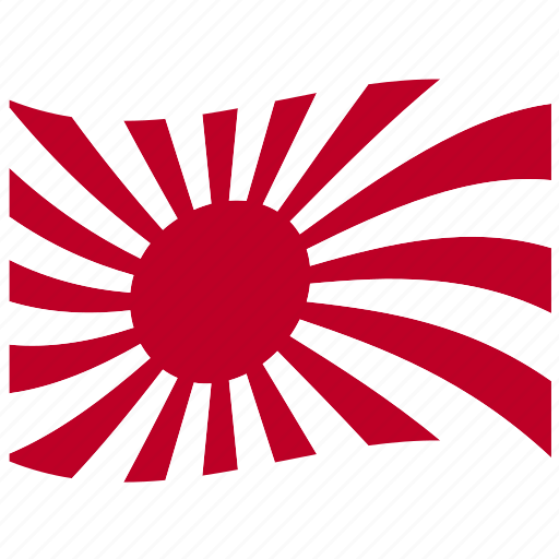 Imperial japanese, japan, rising, sun, flag, japanese military flag, old japan flag icon - Download on Iconfinder