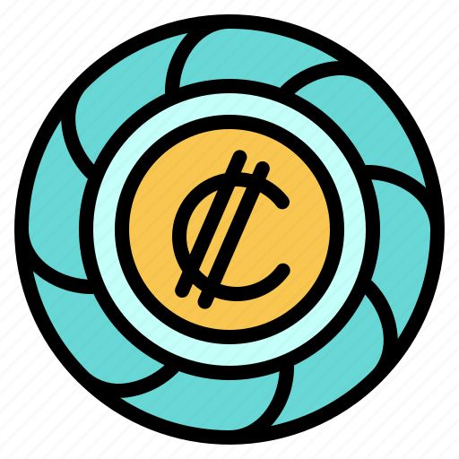 Coin, colon, costa, international, money, rican, token icon - Download on Iconfinder