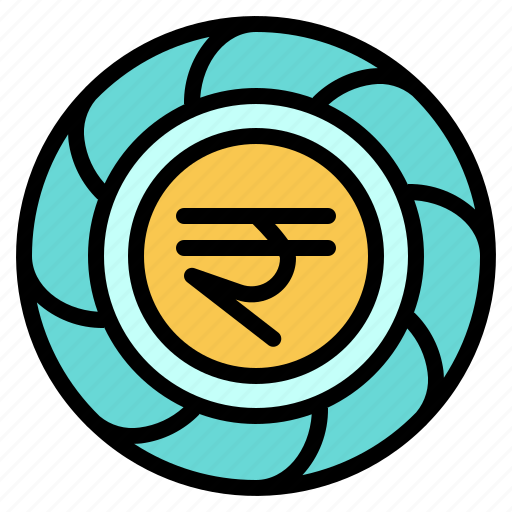 Coin, india, indian, international, money, rupee, token icon - Download on Iconfinder