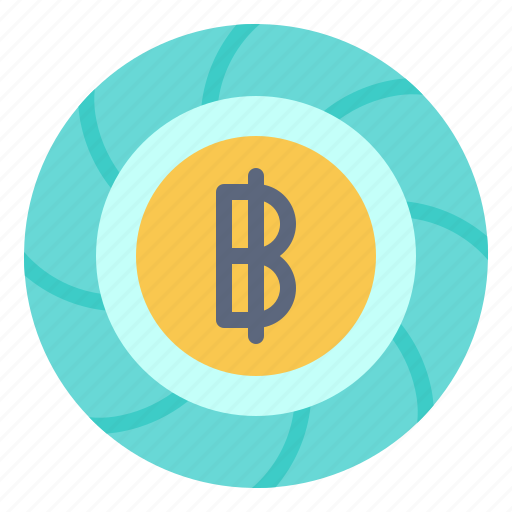 Baht, coin, international, money, thai, token icon - Download on Iconfinder