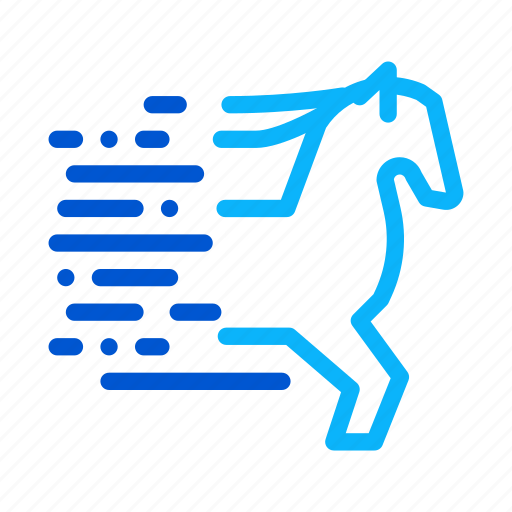Fast, high, horse, motion, moving, running, speed icon - Download on Iconfinder