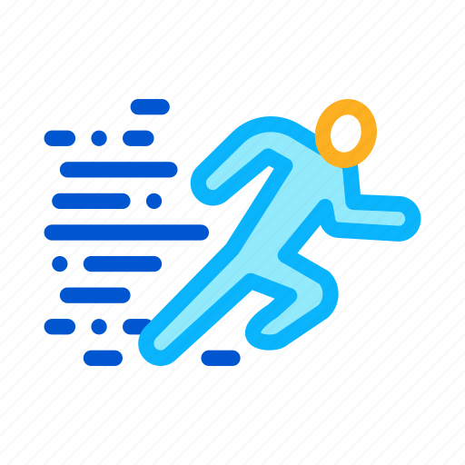 Fast, high, human, motion, moving, running, speed icon - Download on Iconfinder