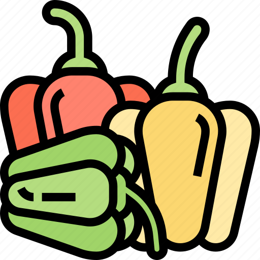 Paprika, bell, pepper, vegetable, organic icon - Download on Iconfinder