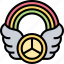 peace, pacifist, antiwar, unity, badge 