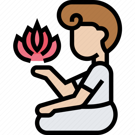 Spirituality, lotus, meditation, calm, peaceful icon - Download on Iconfinder
