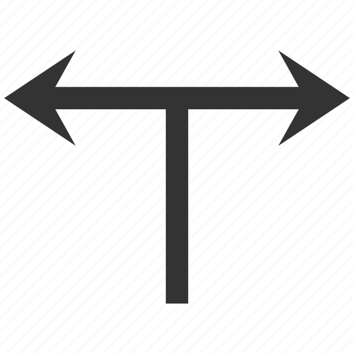 Arrow, divide, junction, left right, navigation, separate, split arrows icon - Download on Iconfinder