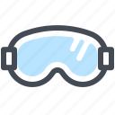goggles, ski, sport, winter