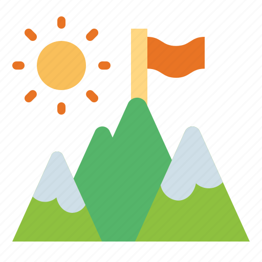 Goal, mountain, sport, success icon - Download on Iconfinder