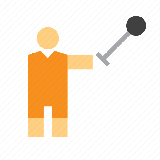 Athlete, olympic, olympics, sport, sports, athletics, hammer throw icon - Download on Iconfinder