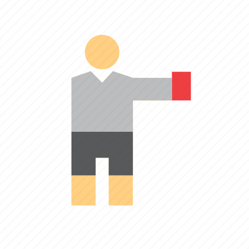 People, sport, sports, football, red card, referee, soccer icon - Download on Iconfinder