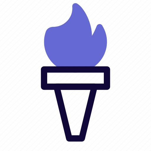 Torch, sport, flame, fire icon - Download on Iconfinder