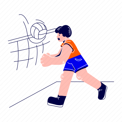 Holds, serve, volleyball, sport, play, sports, game illustration - Download on Iconfinder