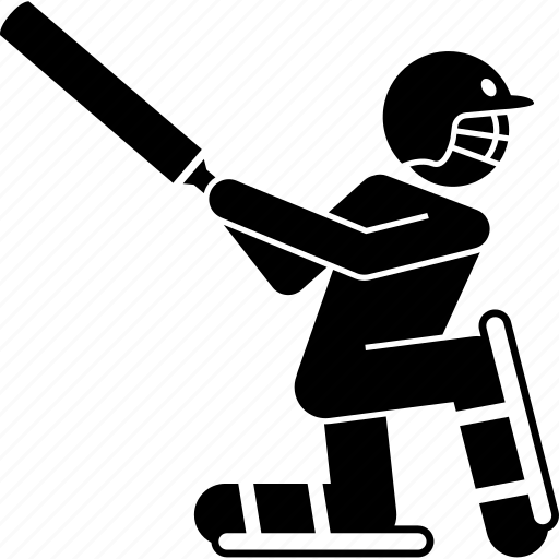 Sport, cricket, player, hit, bat, pose, hitter icon - Download on Iconfinder